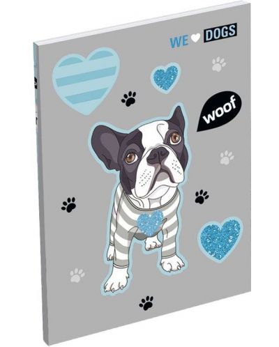 Bilježnica Lizzy Card We Love Dogs Woof - А7 - 1