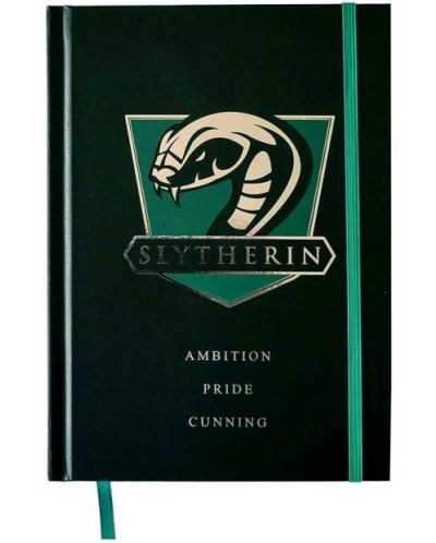 Bilježnica sa straničnikom CineReplicas Movies: Harry Potter - Slytherin, A5 format - 1