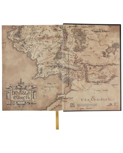 Bilježnica CineReplicas Movies: The Lord of the Rings - Middle Earth Map - 2