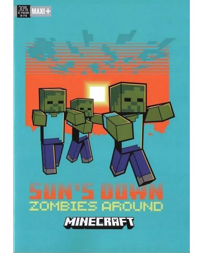 Bilježnica Minecraft Jolly - A4, 50 listova, široki redovi, asortiman - 3