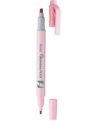 Tekst marker Pentel Illumina Flex - ružičasti - 1