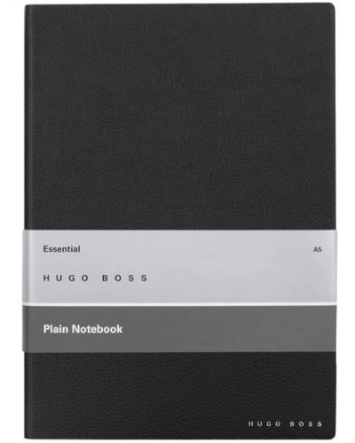 Bilježnica Hugo Boss Essential Storyline - A5, bijeli listovi, crna - 1