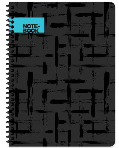 Bilježnica Keskin Color - Black, A6, 80 listova, asortiman - 3