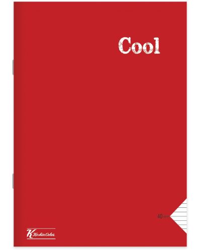 Bilježnica Keskin Color - Cool, A5, 40 listova, široke linije, asortiman - 4