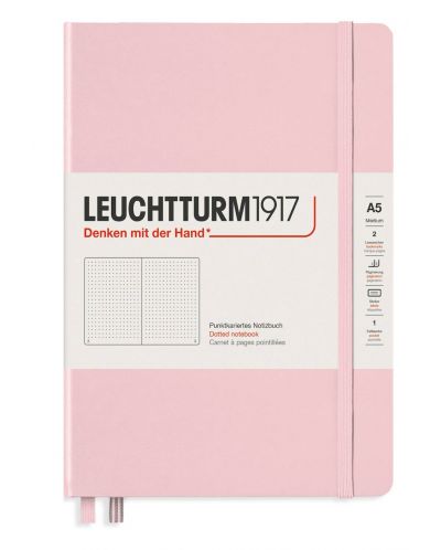 Bilježnica Leuchtturm1917 Muted Colours - А5, ružičasta, točkaste stranice - 1