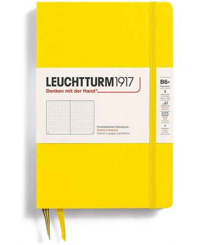 Rokovnik Leuchtturm1917 Paperback - B6+, žuti, točkaste stranice, tvrdi uvez - 1