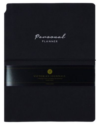 Rokovnik Victoria's Journals Kuka - Crni, plastični omot, 96 listova, A5 - 1