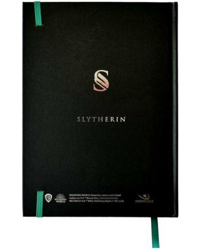 Bilježnica sa straničnikom CineReplicas Movies: Harry Potter - Slytherin, A5 format - 5