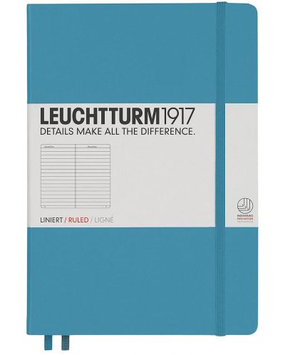 Rokovnik Leuchtturm1917 Notebook Medium A5 - Svijetloplava, stranice s linijama - 1