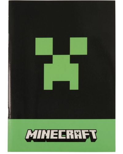 Bilježnica Graffiti Minecraft - Greeper, A5, mali kvadratići - 1