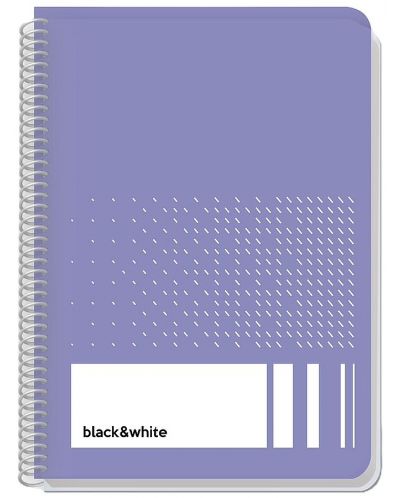 Bilježnica Black&White Exclusive dots - A4, široki redovi, asortiman - 6