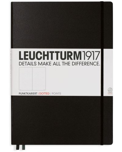 Rokovnik Leuchtturm1917 - А4+, točkaste stranice, crni - 1