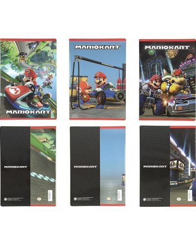 Bilježnica Panini Super Mario - Mariokart, A4, 40 listova, asortiman - 1
