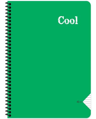Bilježnica Keskin Color - Cool, A4, široke linije, 72 lista, asortiman - 2