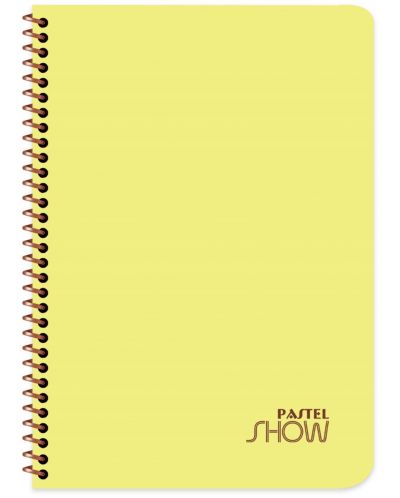 Bilježnica Keskin Color - Pastel Show, A4, široke linije, 72 lista, asortiman - 1