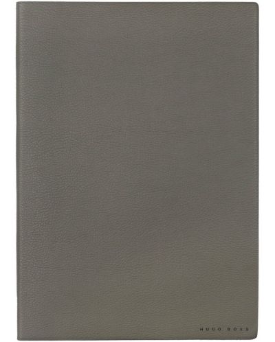 Bilježnica Hugo Boss Essential Storyline - B5, bijeli listovi, siva - 1