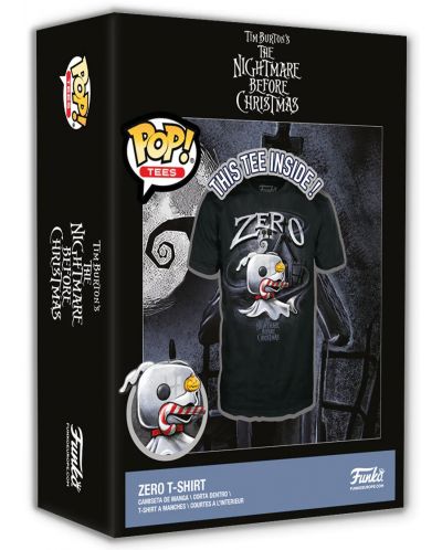 Majica Funko Disney: The Nightmare Before Christmas - Zero with Cane - 3