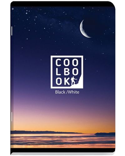 Bilježnica Black&White - Cool Book, A5, 60 listova, široki redovi, asortiman - 2