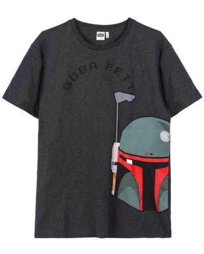 Majica Cerda Movies: Star Wars - Boba Fett (Black) - 1