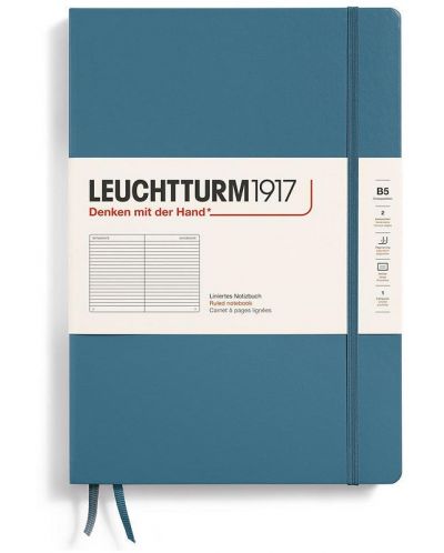 Rokovnik Leuchtturm1917 Composition - B5, plavi, liniran, tvrdi uvez - 1