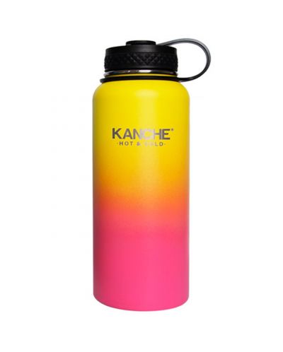 Termosica Kanche - putuj sa mnom, žuta i ružičasta, 960 ml - 1