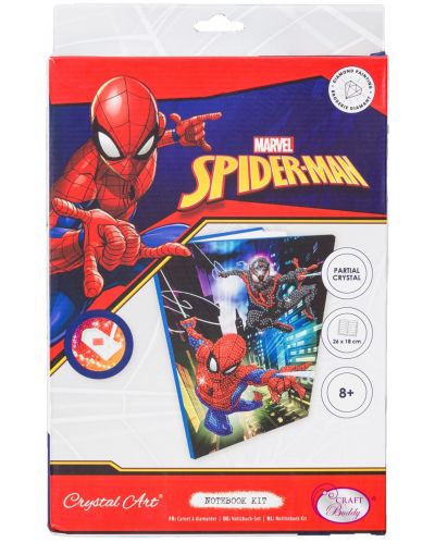 Bilježnica s dijamantnim goblenom Craft Buddy - Spiderman - 1
