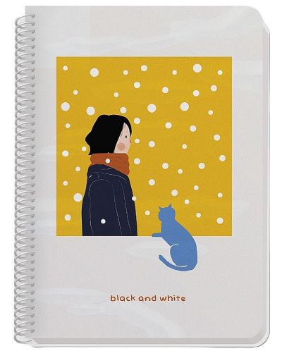 Bilježnica Black&White - Desire, A4, 80 listova, asortiman - 2