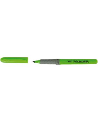 Tekst marker BIC - Brite Liner Grip, zeleni - 1