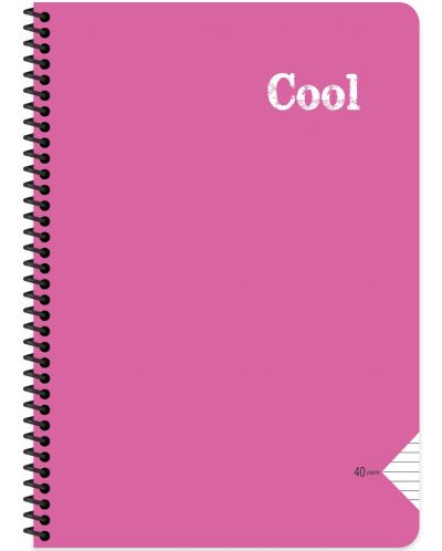 Bilježnica Keskin Color - Cool, A4, široke linije, 72 lista, asortiman - 5