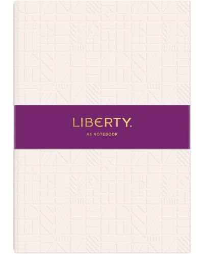 Bilježnica Liberty Tudor - A5, krem, reljefna - 1