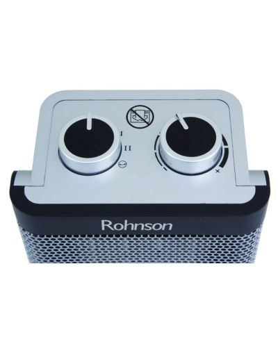Ventilatorska grijalica Rohnson - R-8063, 1500 W, srebrna/crna - 5