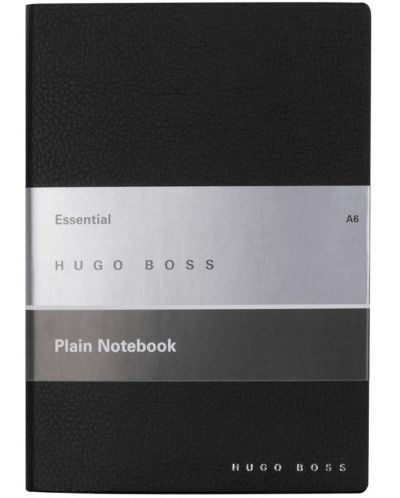 Bilježnica Hugo Boss Essential Storyline - A6, bijeli listovi, crna - 1