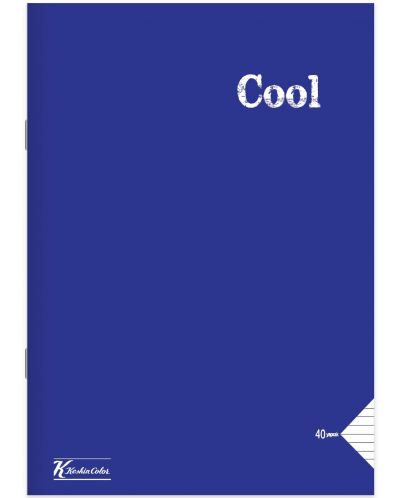 Bilježnica Keskin Color - Cool, A5, 40 listova, široke linije, asortiman - 6