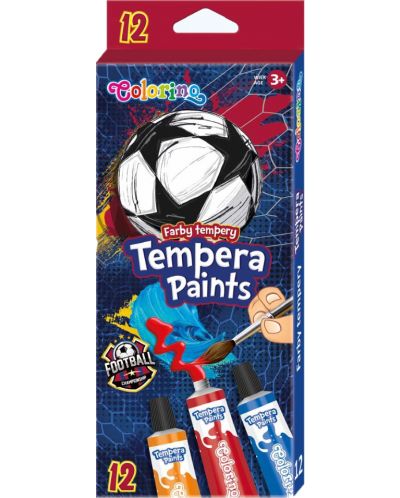 Tempera boje u tubama Colorino - Football, 12 boja x 12 ml - 1