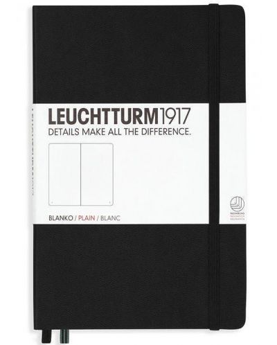 Rokovnik Leuchtturm1917 Notebook Medium A5 - Crna,  bijele stranice - 1