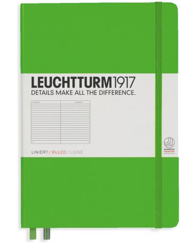 Rokovnik Leuchtturm1917 - А5, s linijama, Fresh Green - 1