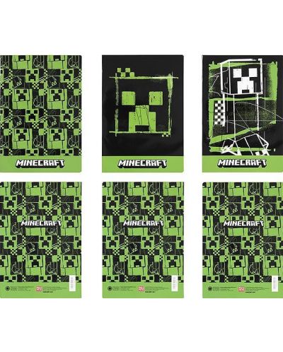 Bilježnica Panini Minecraft - Green, A4, 40 listova, široki redovi, asortiman - 1
