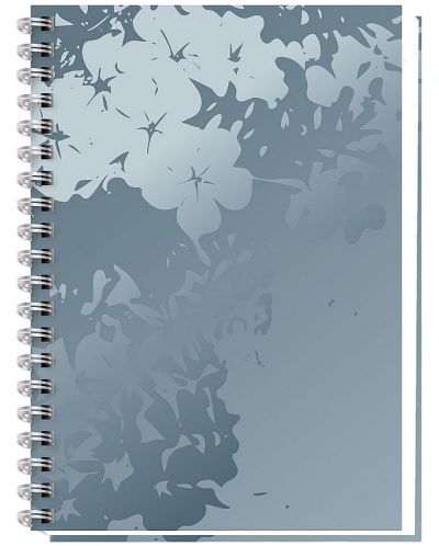 Bilježnica sa spiralom Black&White - Luxury Flowers, A4, 100 listova, 2 teme, asortiman - 2