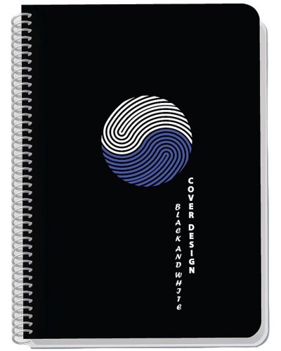 Bilježnica Black&White Exclusive dots - A4, široki redovi, asortiman - 1