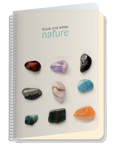 Bilježnica Black&White Nature - A4, široki redovi, asortiman - 3
