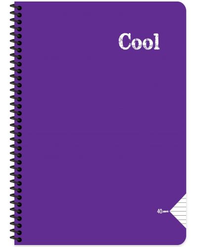 Bilježnica Keskin Color - Cool, A4, široke linije, 72 lista, asortiman - 6