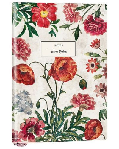 Rokovnik Victoria's Journals Florals - Poppy, plastični omot, u redovima, 96 listova, A5 - 1