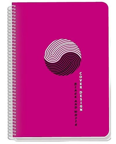 Bilježnica Black&White Exclusive dots - A4, široki redovi, asortiman - 7