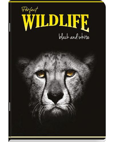 Školska bilježnica Black&White - Wildlife, A4, 60 listova, široki redovi, asortiman - 2