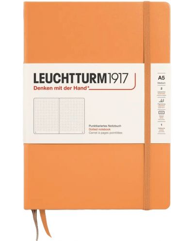 Bilježnica Leuchtturm1917 New Colours - A5, točkaste stranice, Lobster, tvrdi uvez - 1