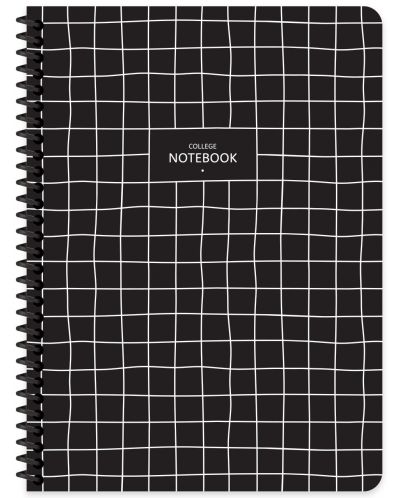 Bilježnica Keskin Color - Black, A6, 80 listova, asortiman - 4