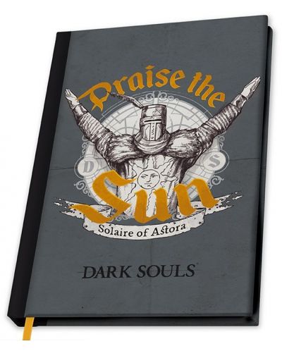 Bilježnica ABYstyle Games: Dark Souls - Praise the Sun, A5 format - 1