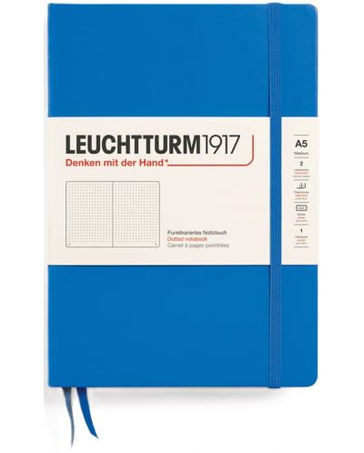 Rokovnik Leuchtturm1917 New Colours - A5, točkaste stranice, Sky, tvrdi uvez - 1