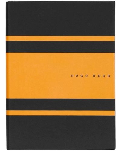 Bilježnica Hugo Boss Gear Matrix - A5, s linijama, žuta - 1