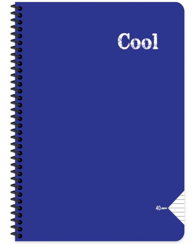 Bilježnica Keskin Color - Cool, A4, široke linije, 72 lista, asortiman - 4